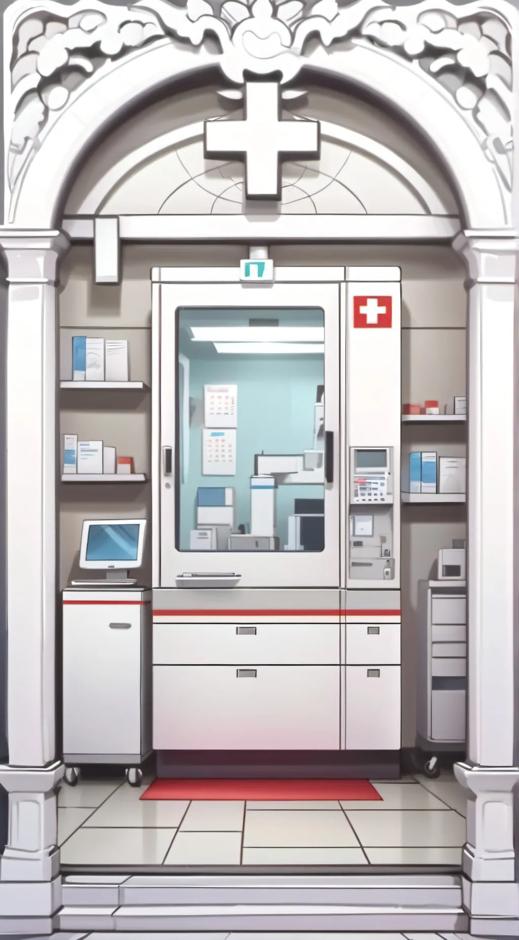 ai character: HH×HOSPITAL SLAYY background
