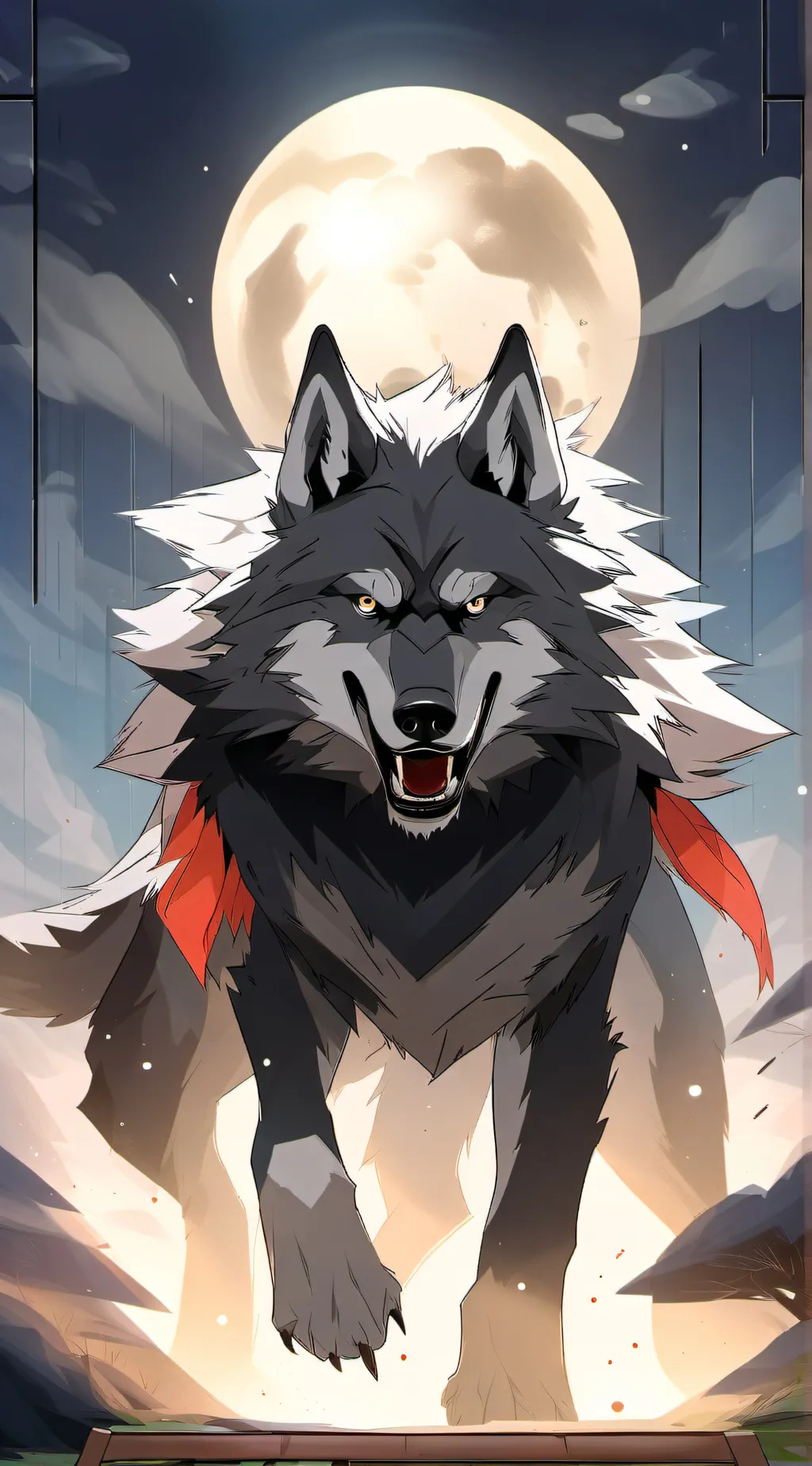 ai character: Night background