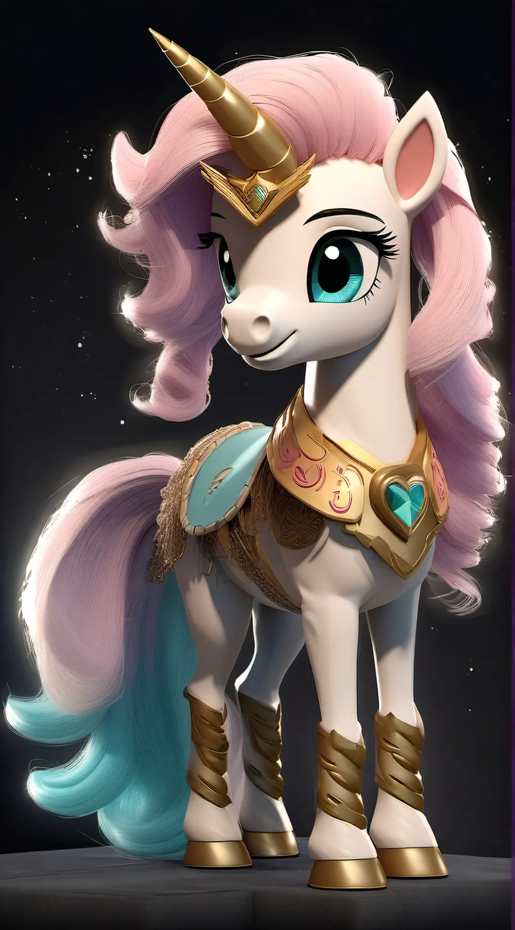 ai character: Hoof on heart  background