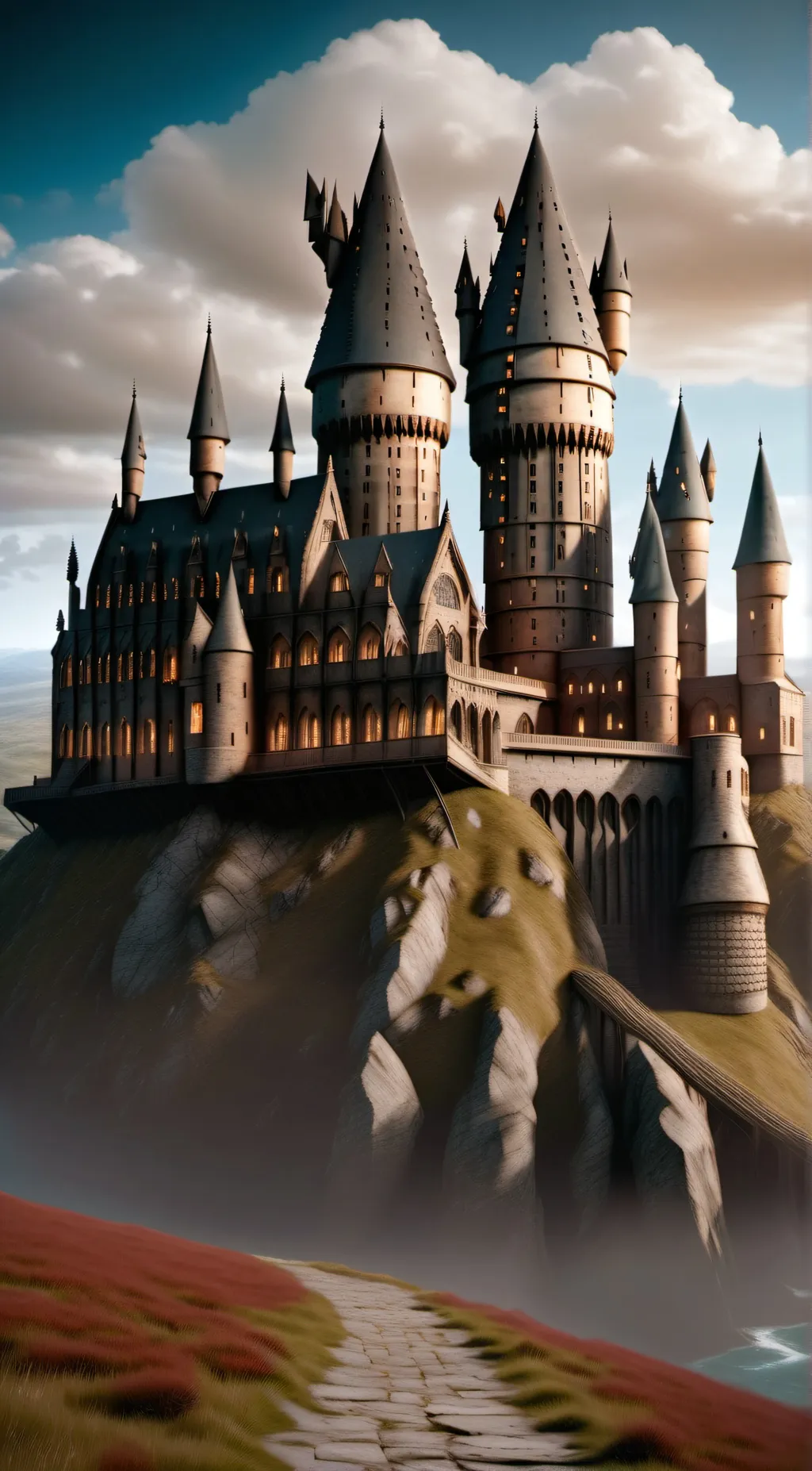 ai character: Hogwarts background