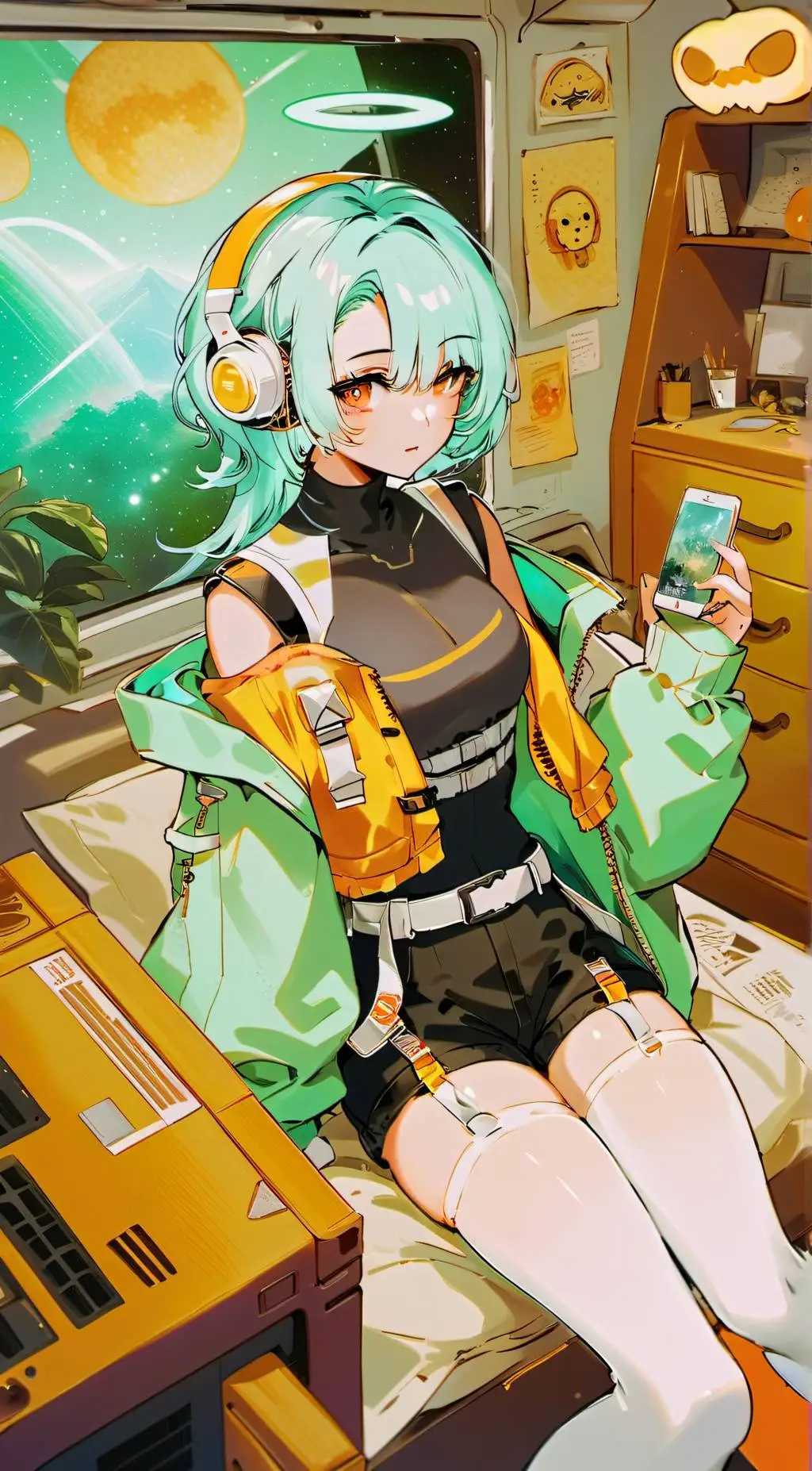 ai character: Aria 🎶🛸 background