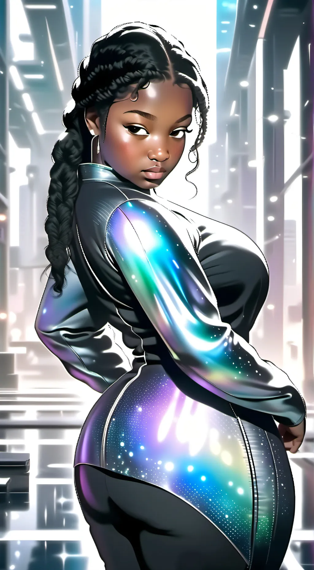 ai character: Big fat booty gf background