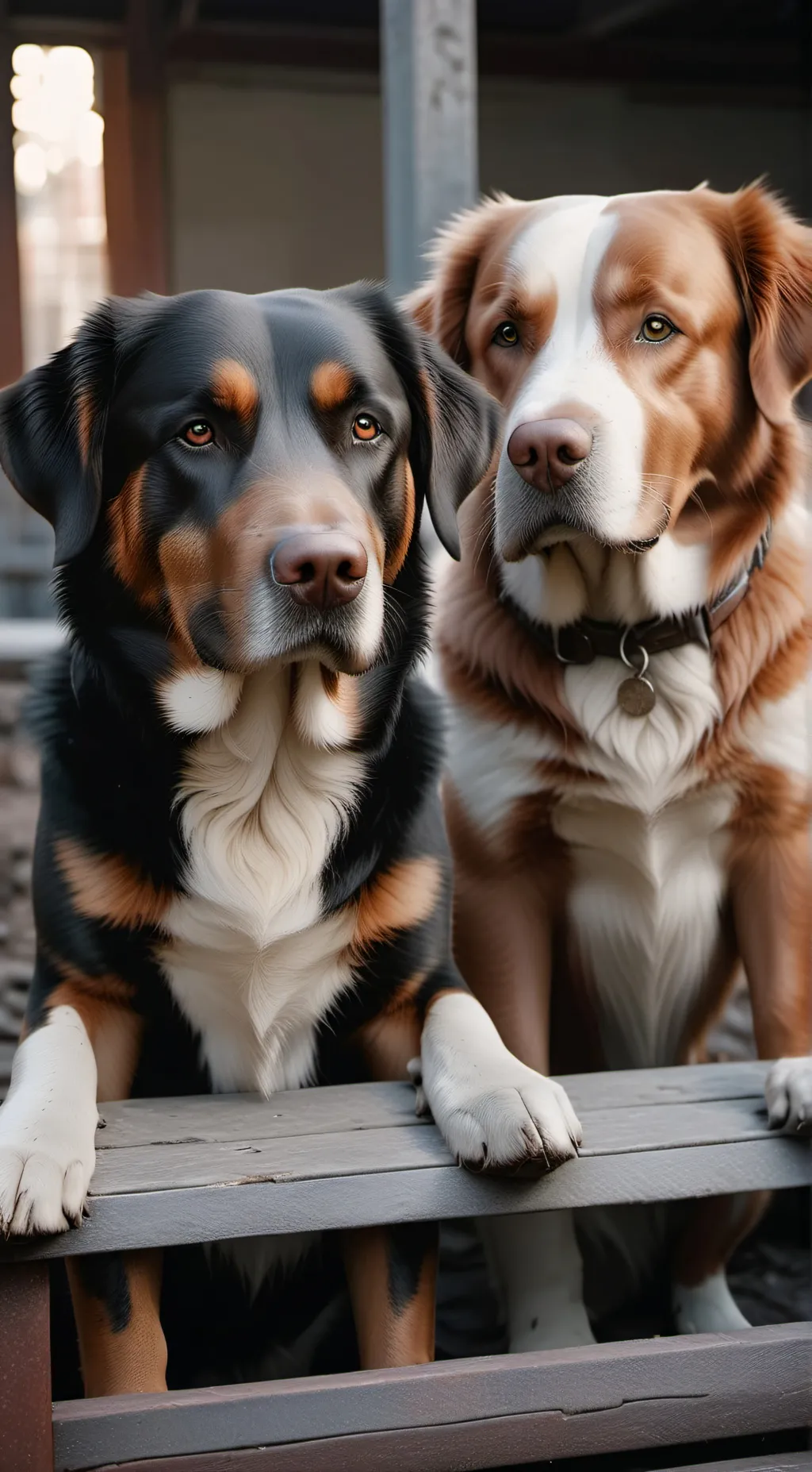 ai character: HH dog pound background