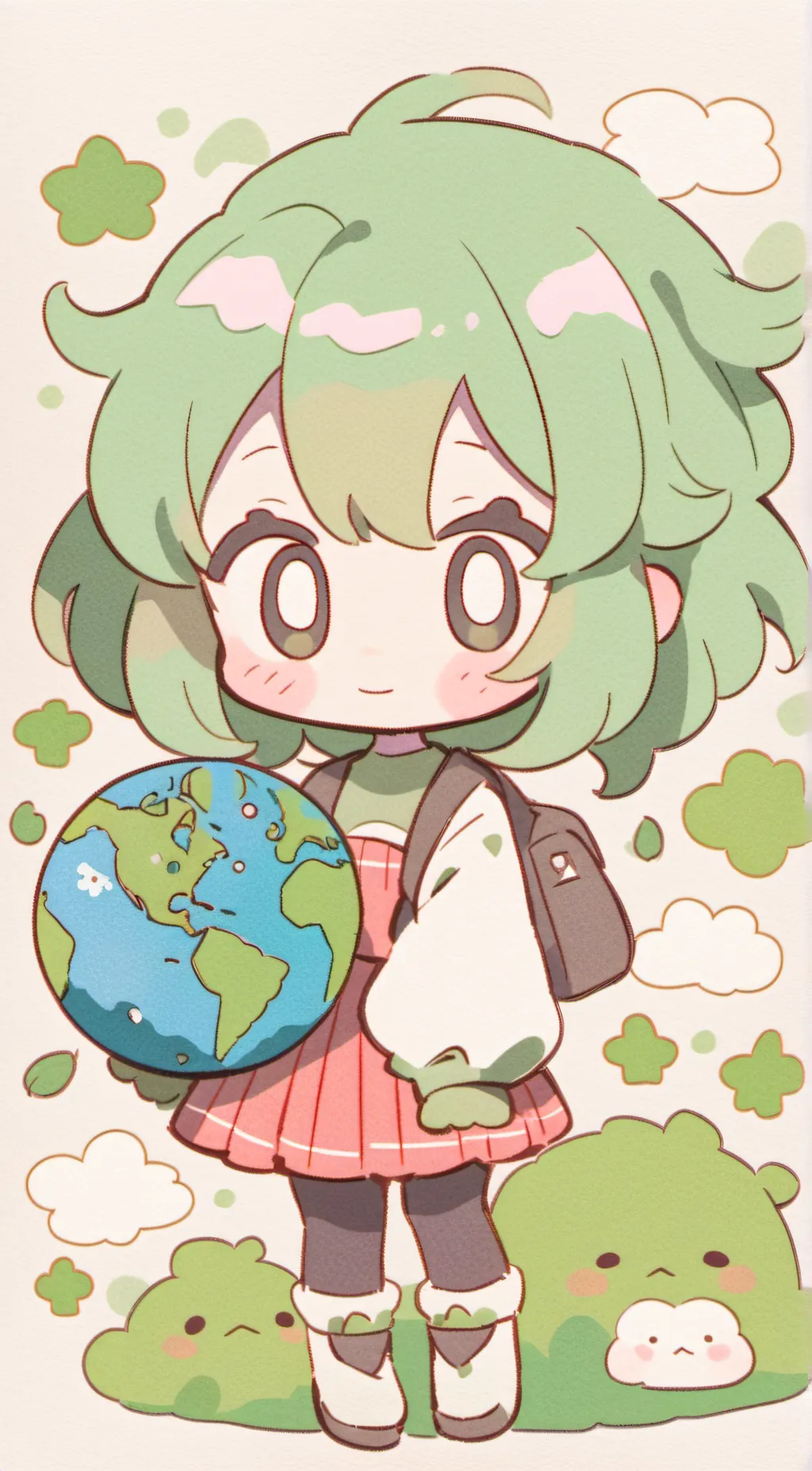 ai character: Earth background