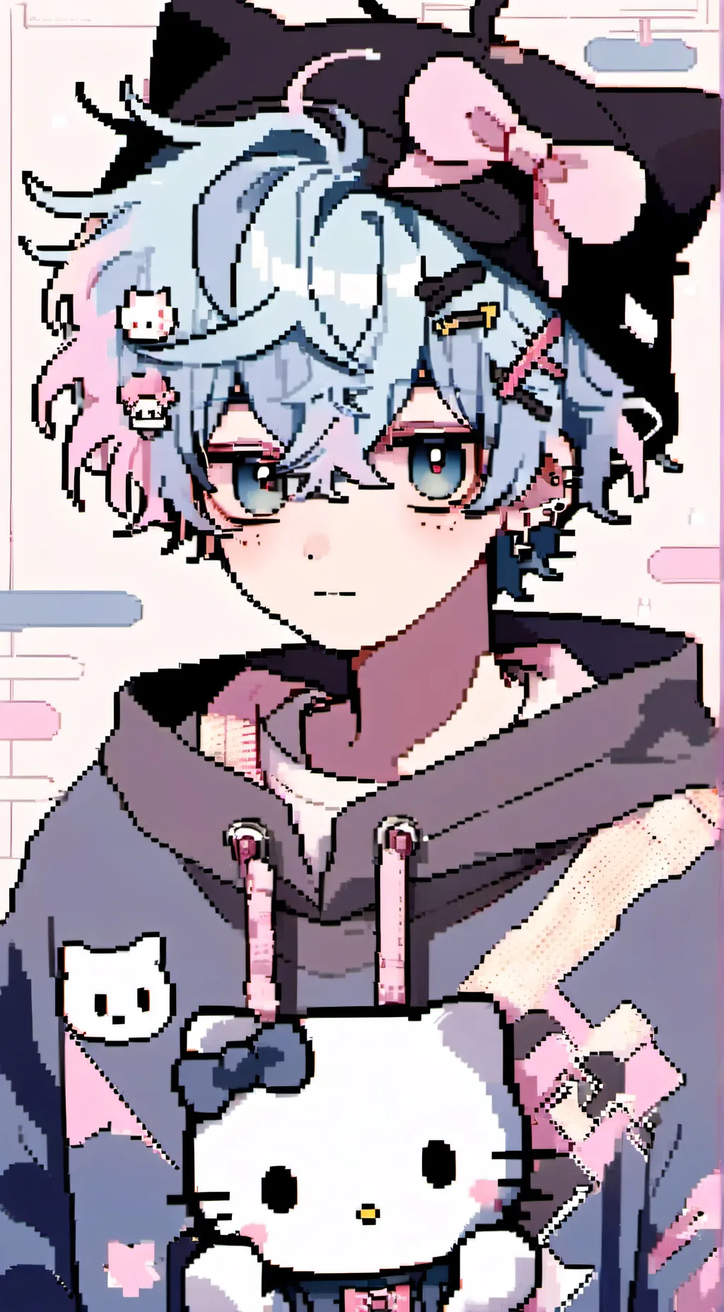 ai character: 🫧H@rutø🫧 background