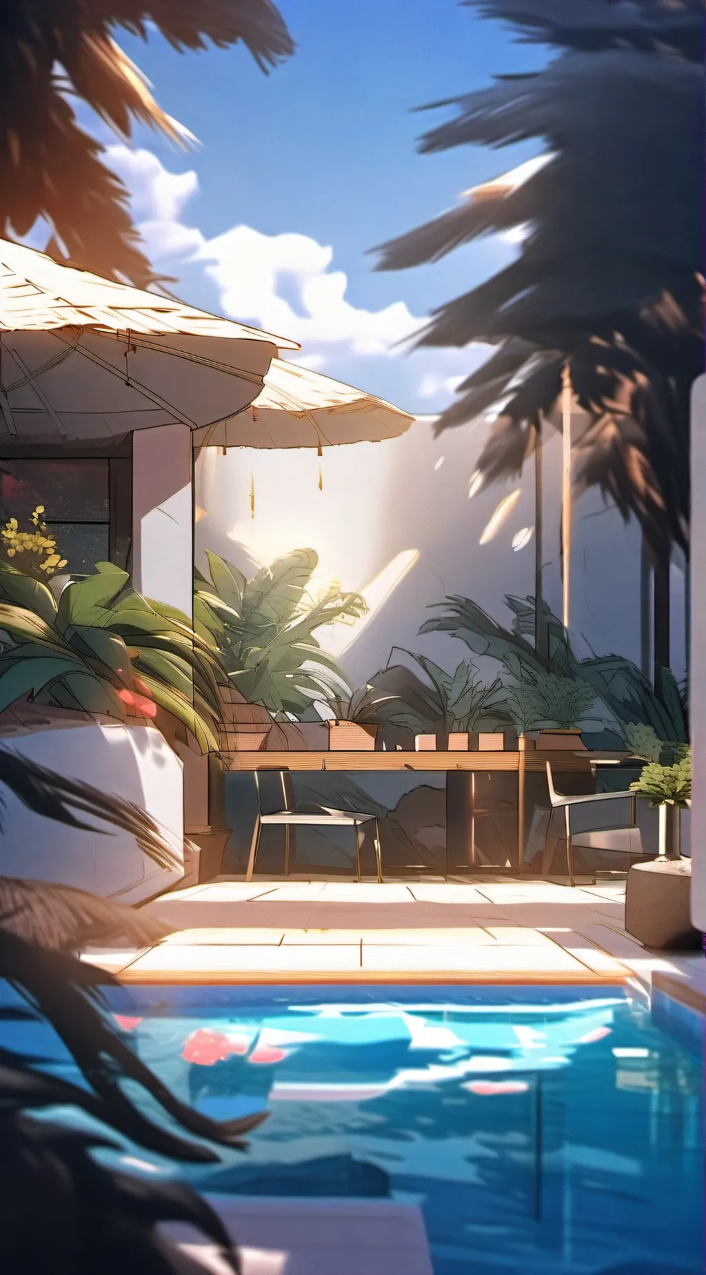 ai character: Changed pool party background