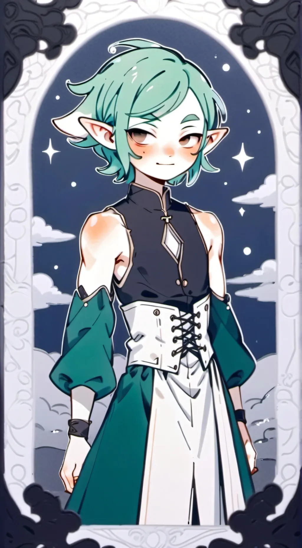 ai character: blight siblings  background