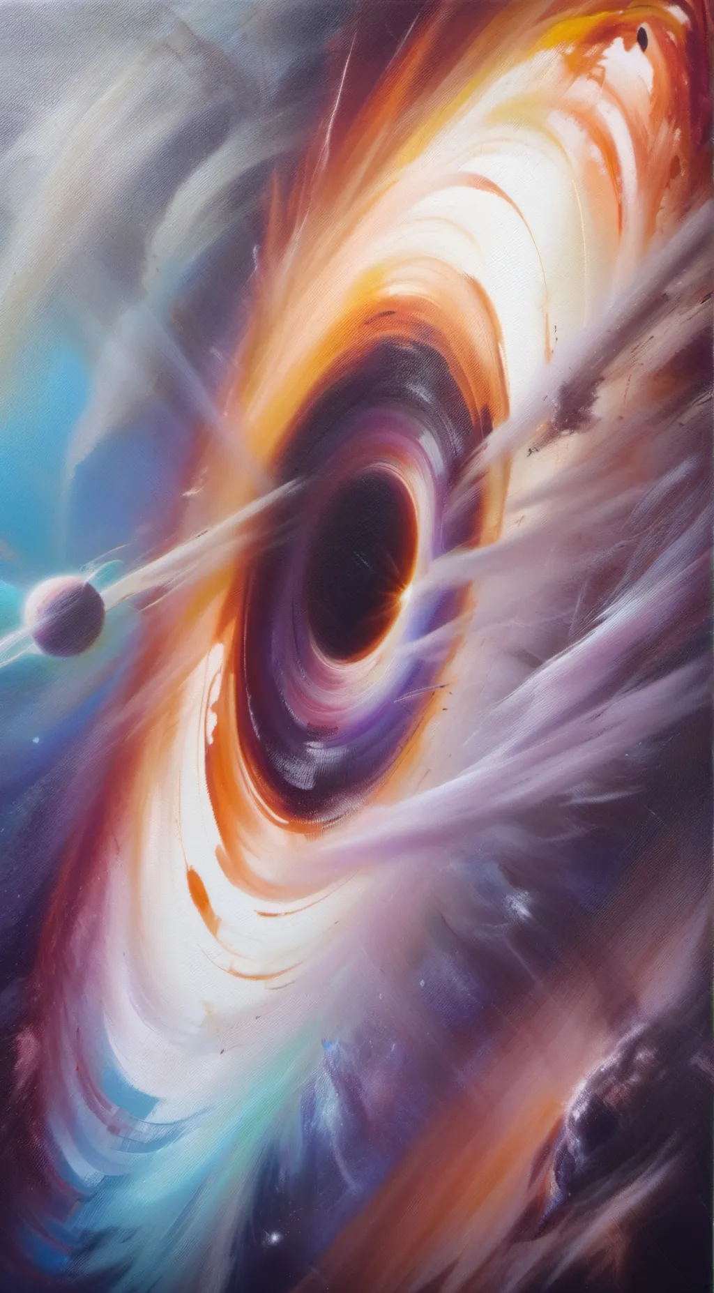 ai character: black hole background