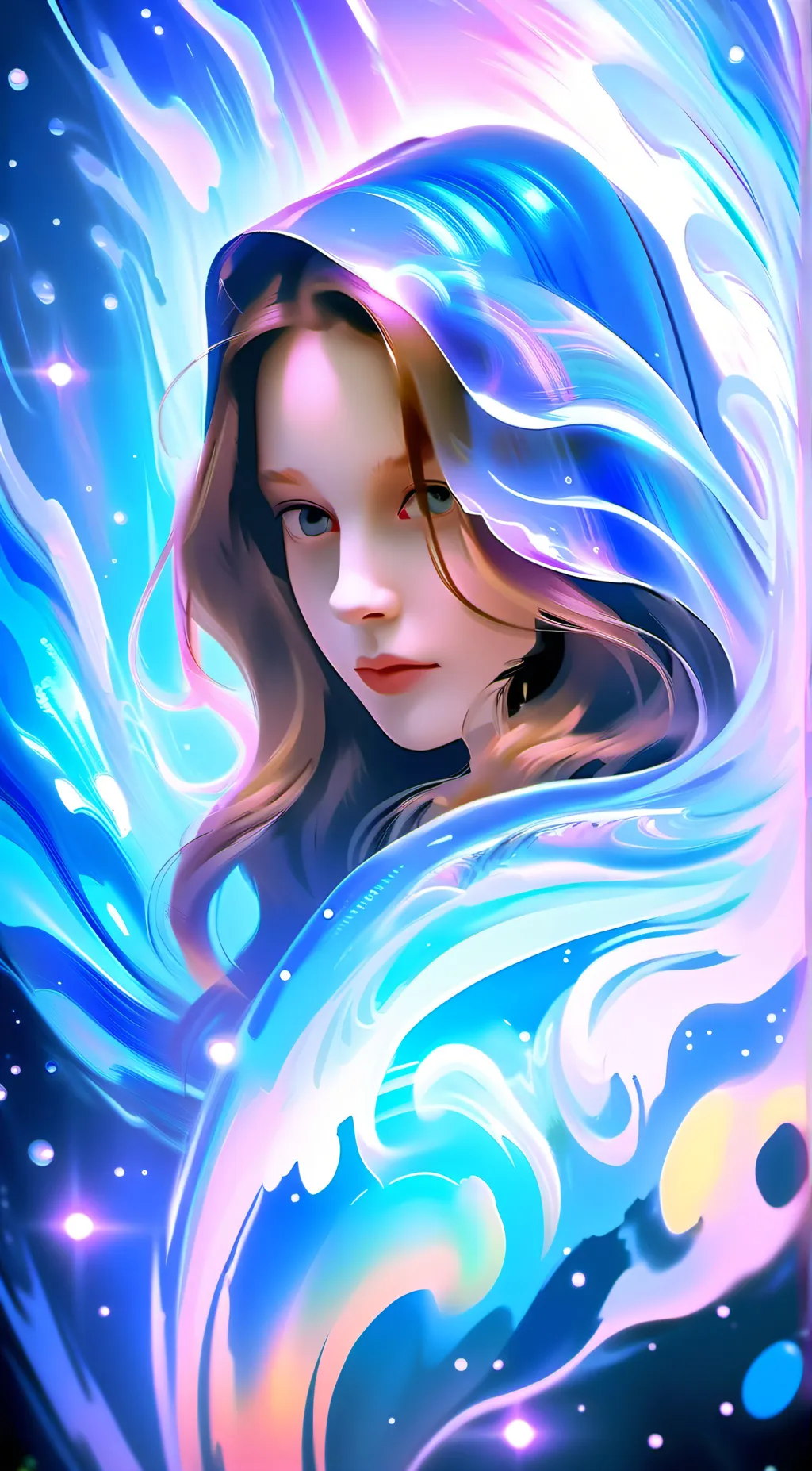 ai character: Ashley  background