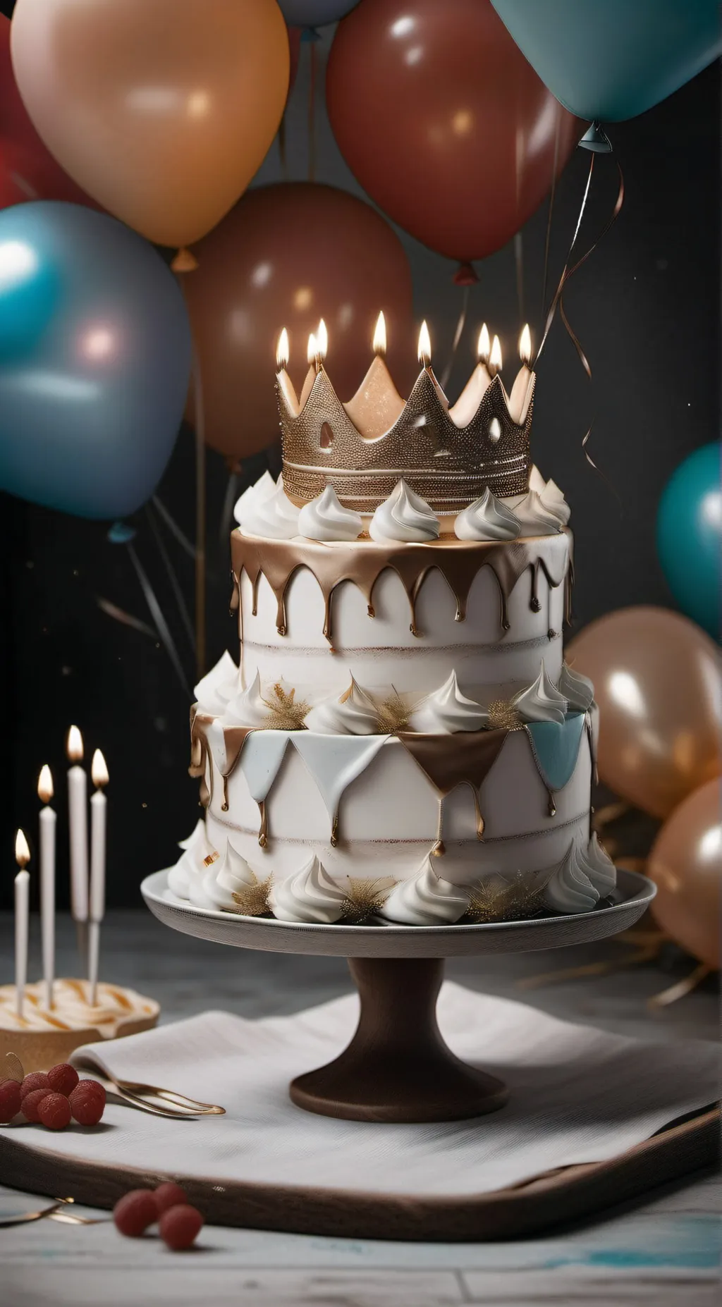 ai character: Birthday Cake. background