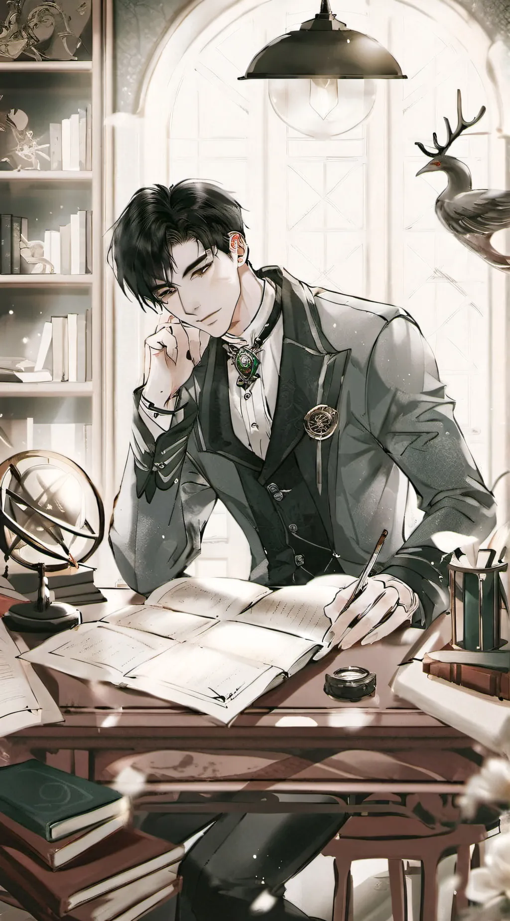 ai character: Leo background