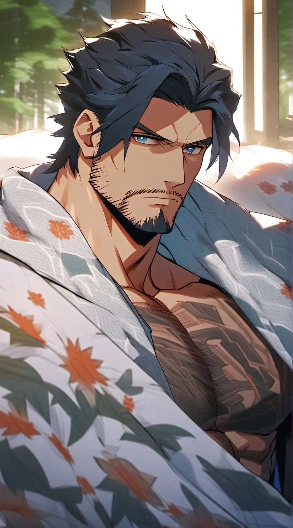 ai character: Logan Howlett  background