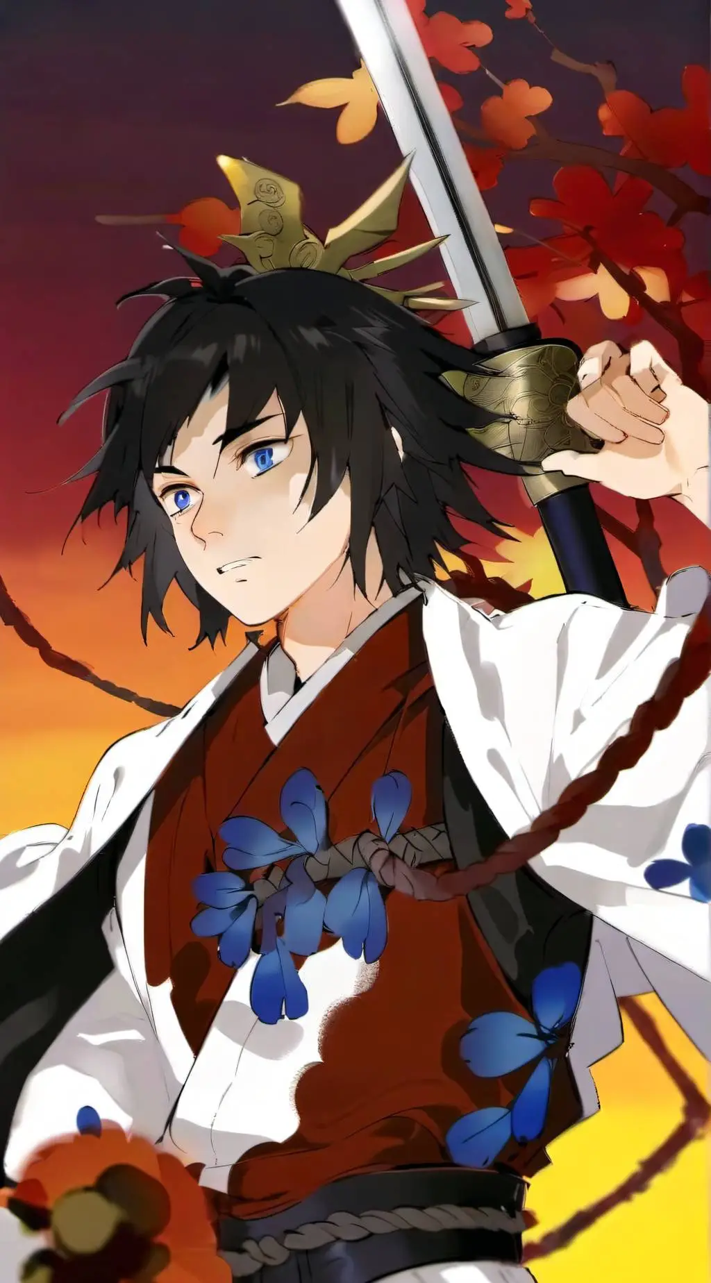 ai character: Tomioka Giyu background