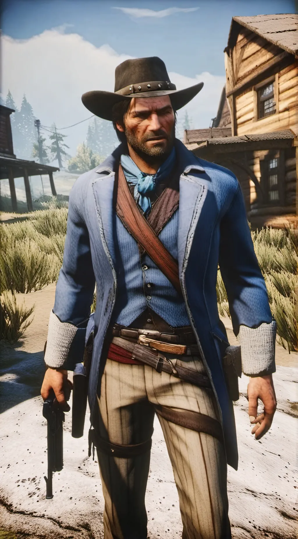 ai character: ARTHUR MORGAN background