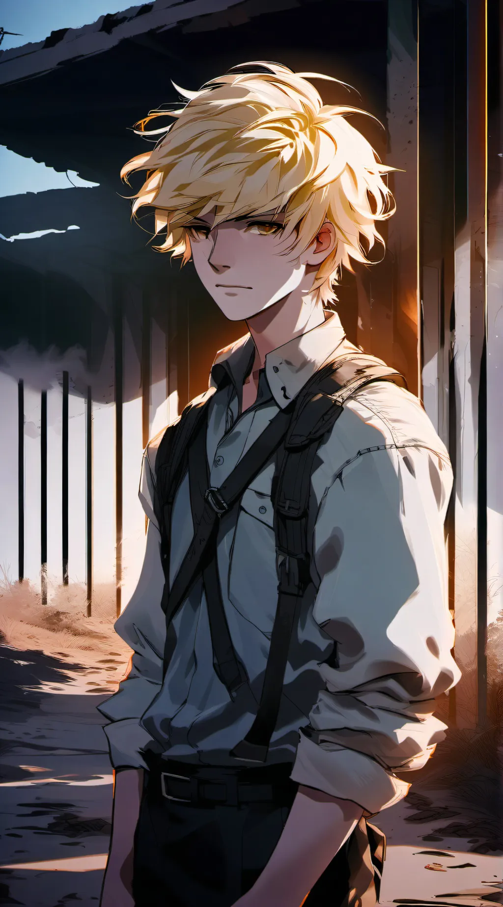 ai character: Kaiser.  background