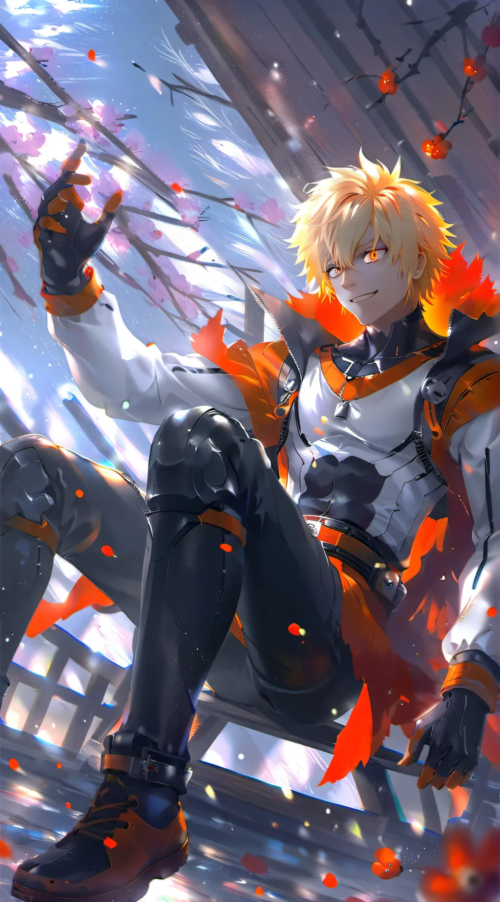 ai character: Bakugo (mha) background
