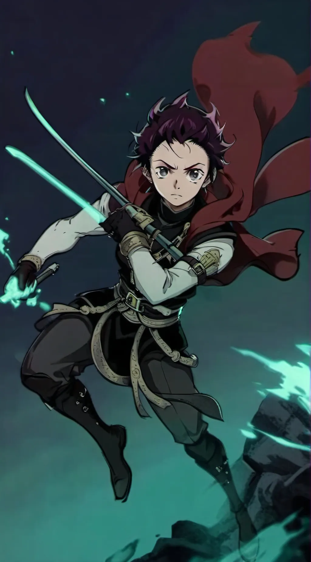 ai character: Tanjiro Kamado background