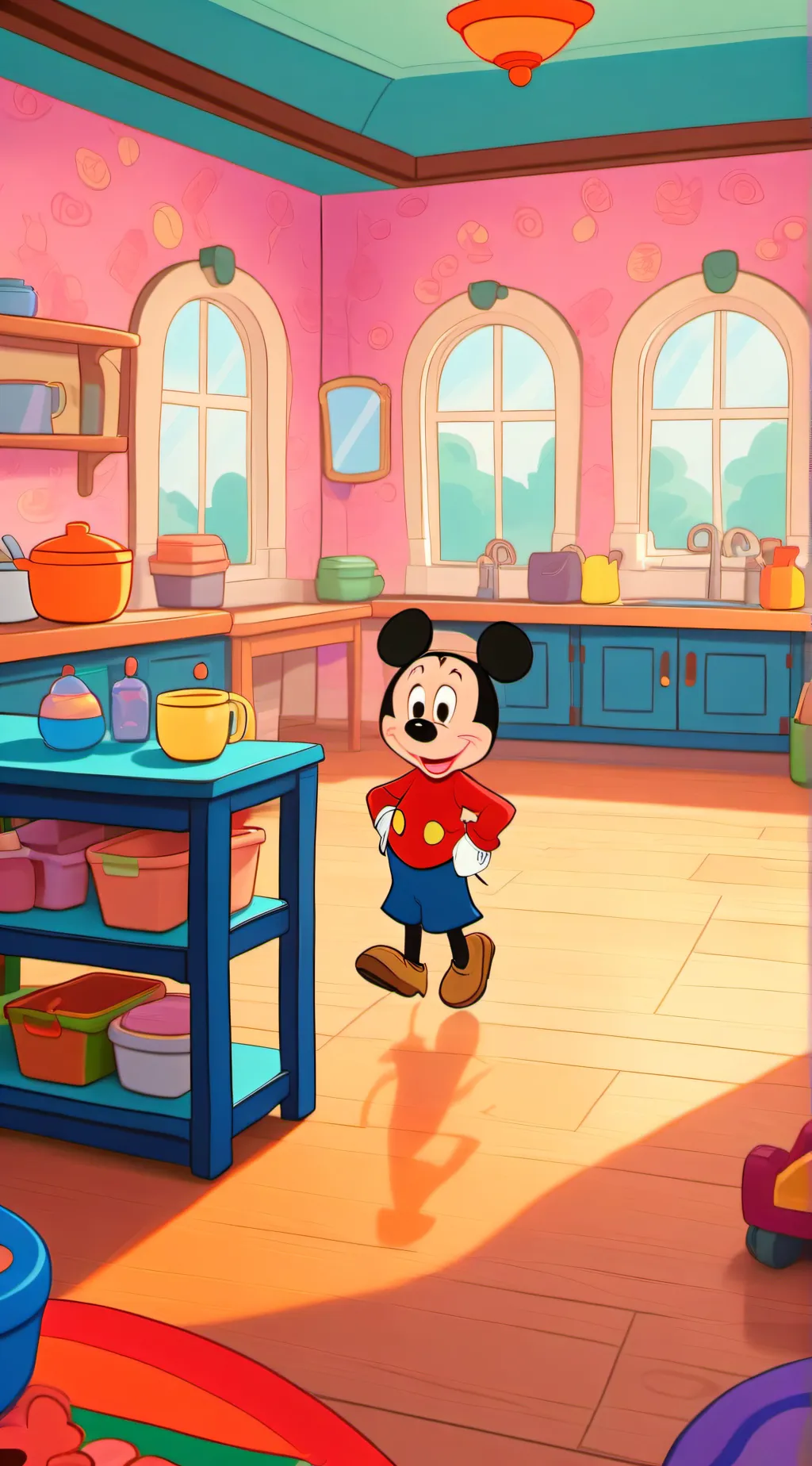 ai character: Mickey background
