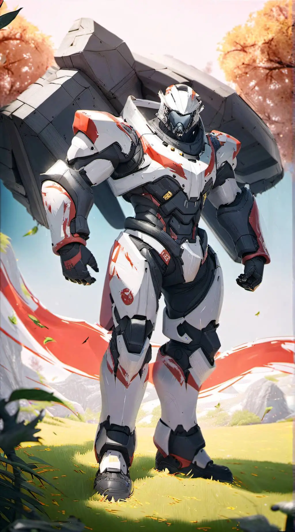 ai character: assistant armor background