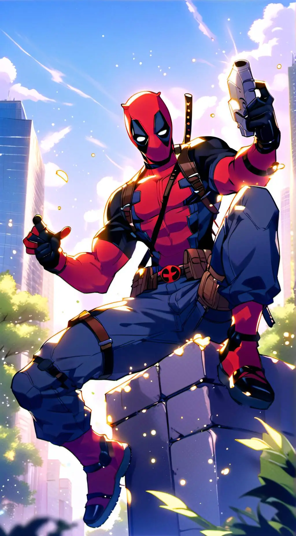 ai character: Deadpool background