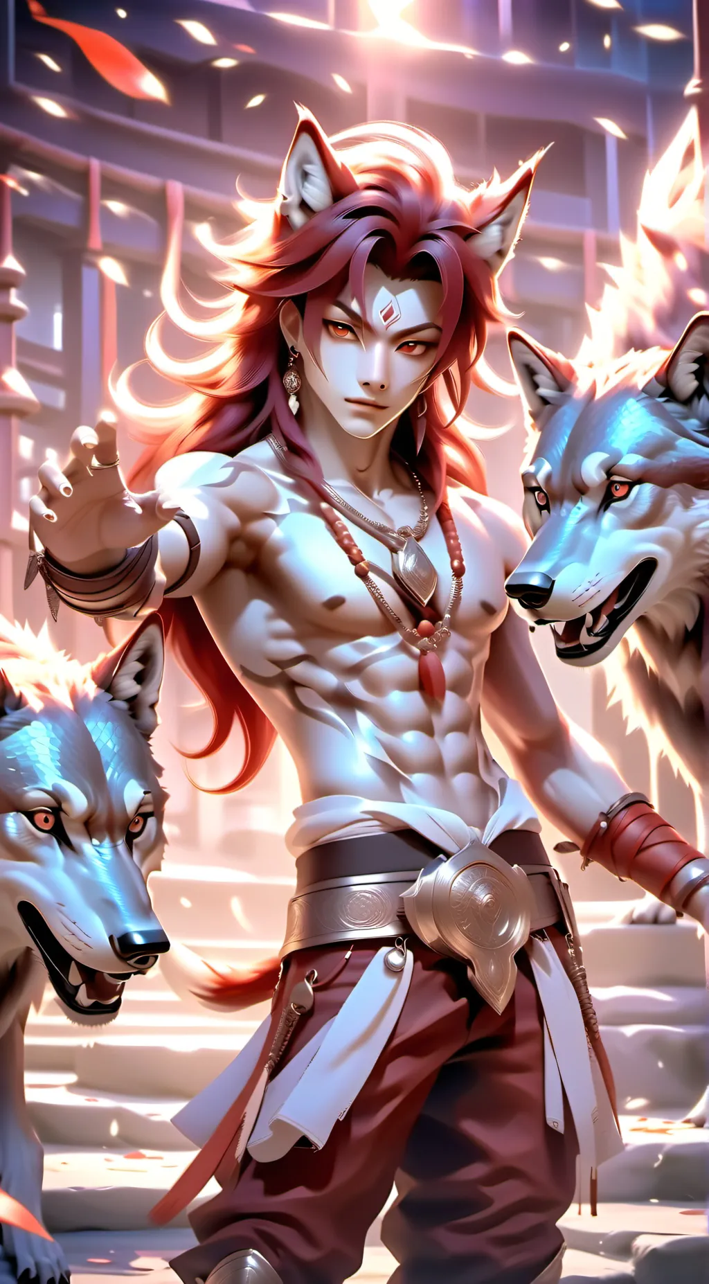 ai character: werewolf background