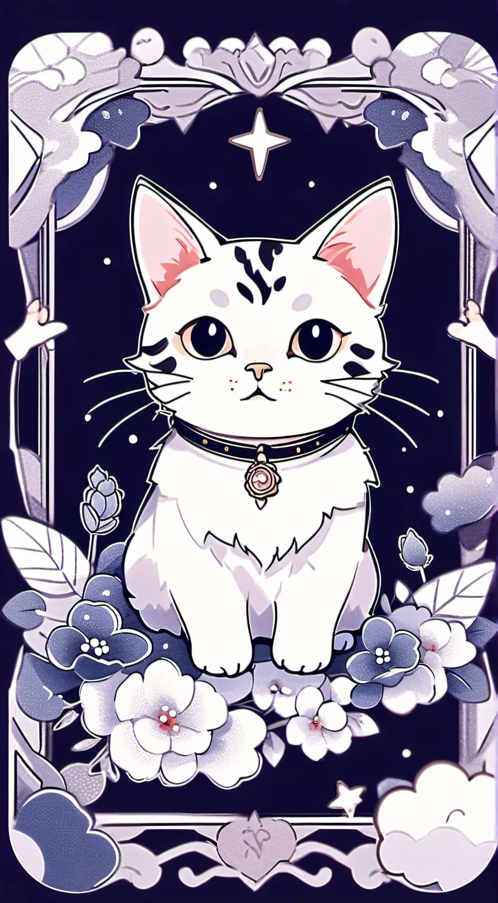 ai character: Snowy background