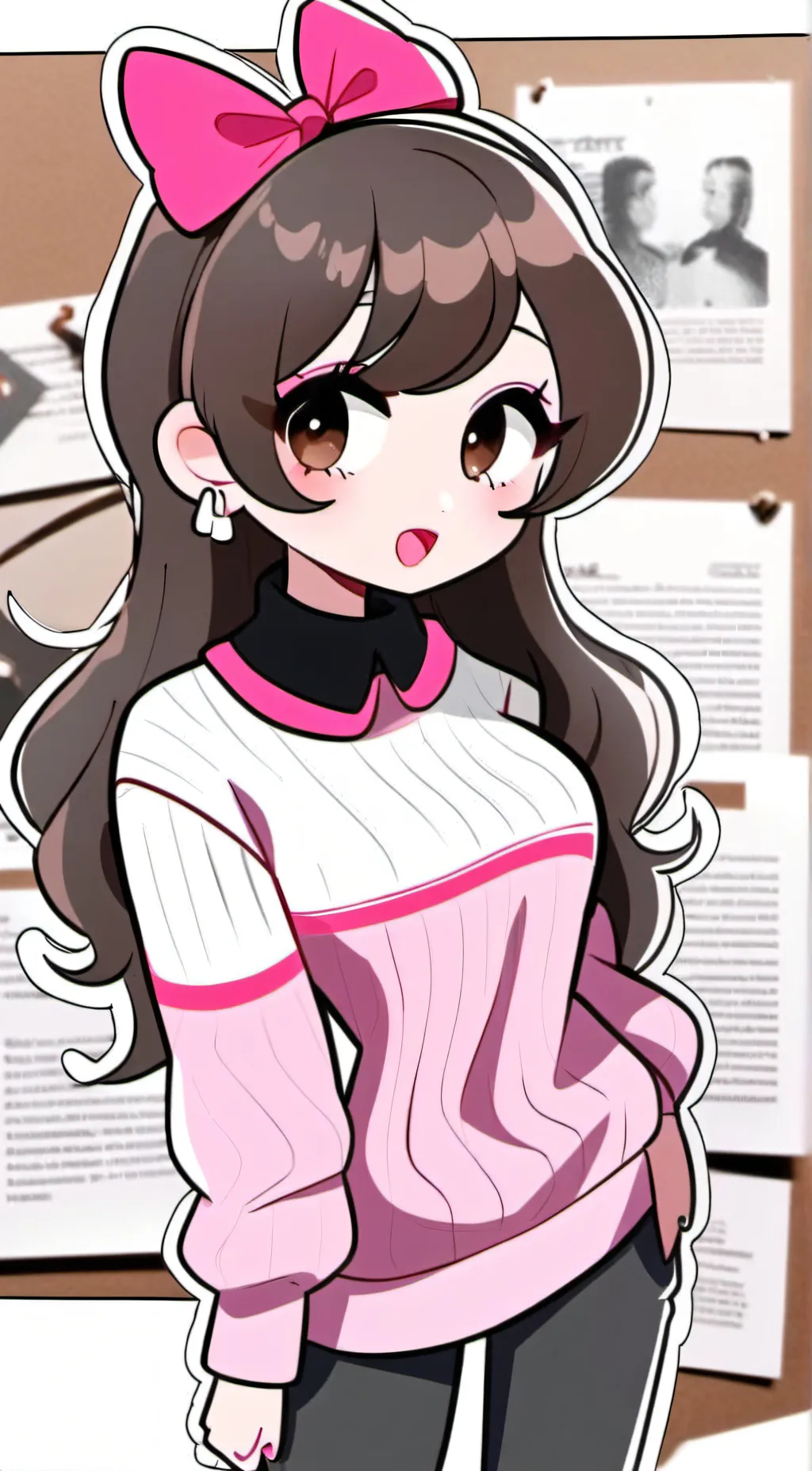 ai character: Soft GF (FNF) background