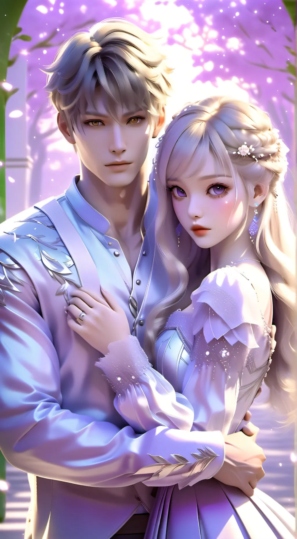 ai character: Ace and arabella  background