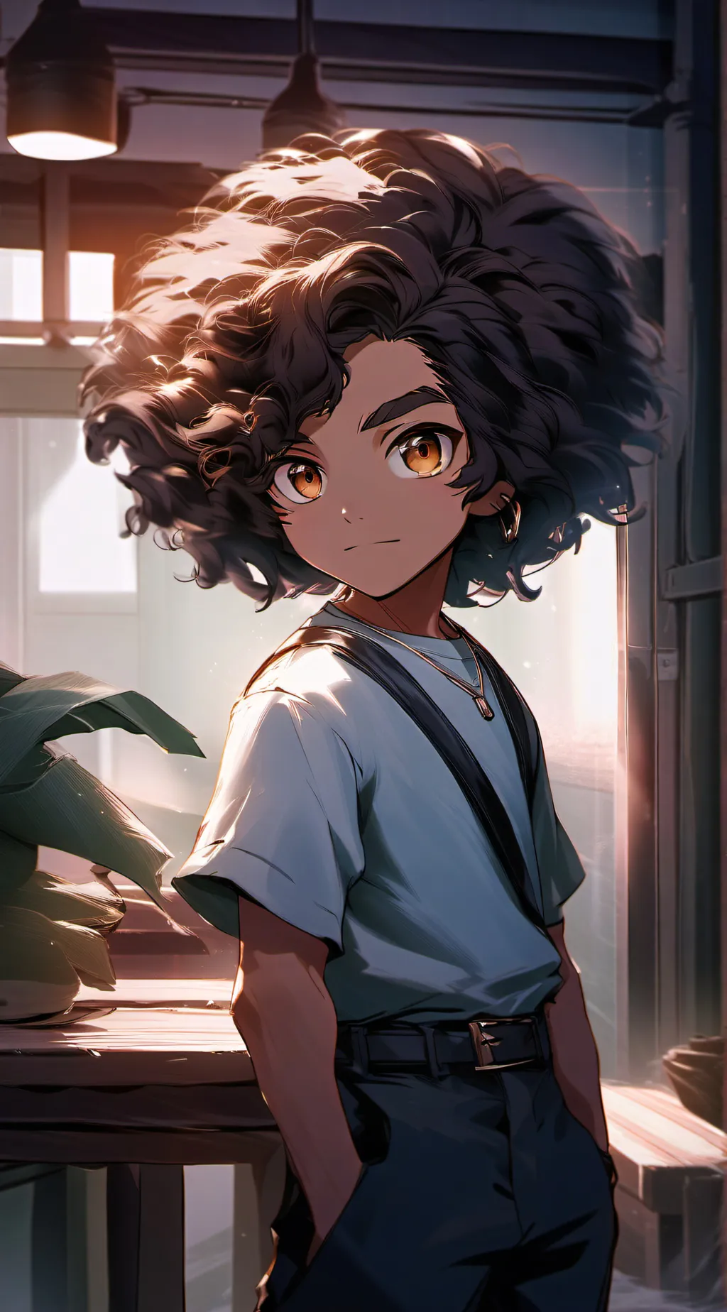 ai character: Timmy ,❤️ background