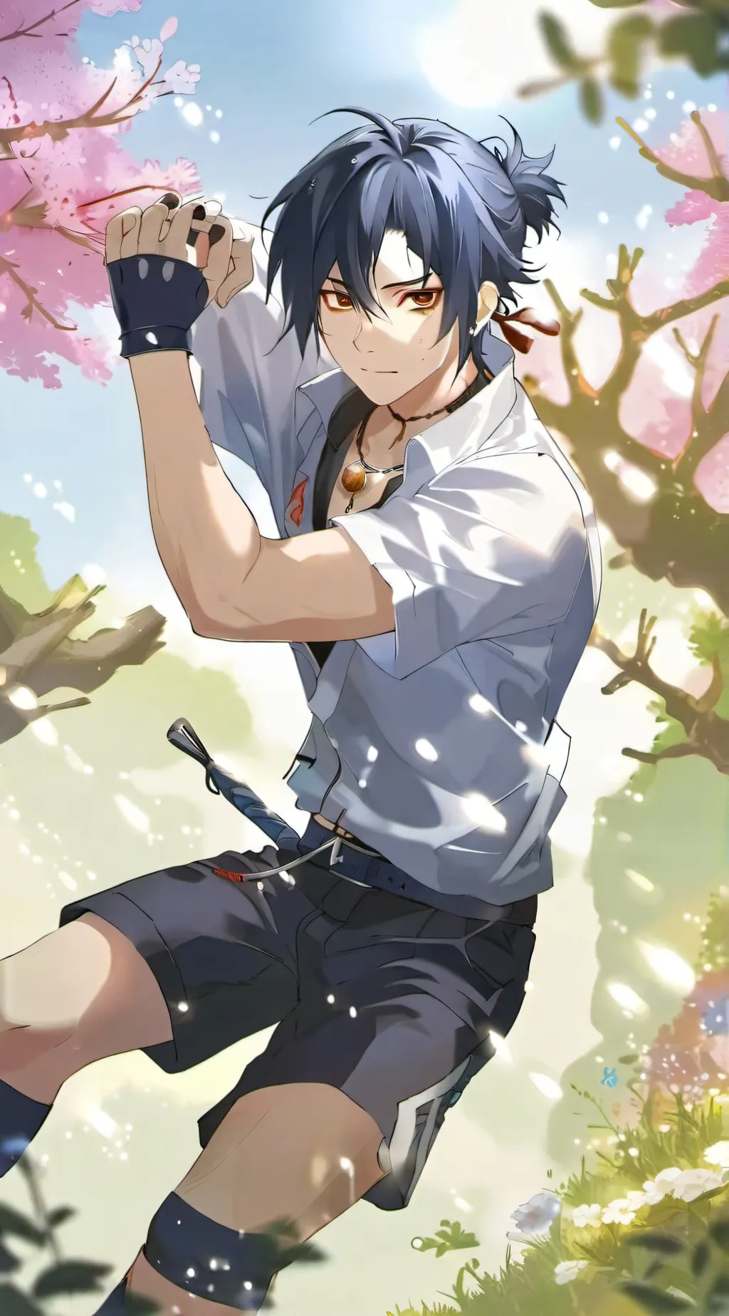 ai character: Sasuke background