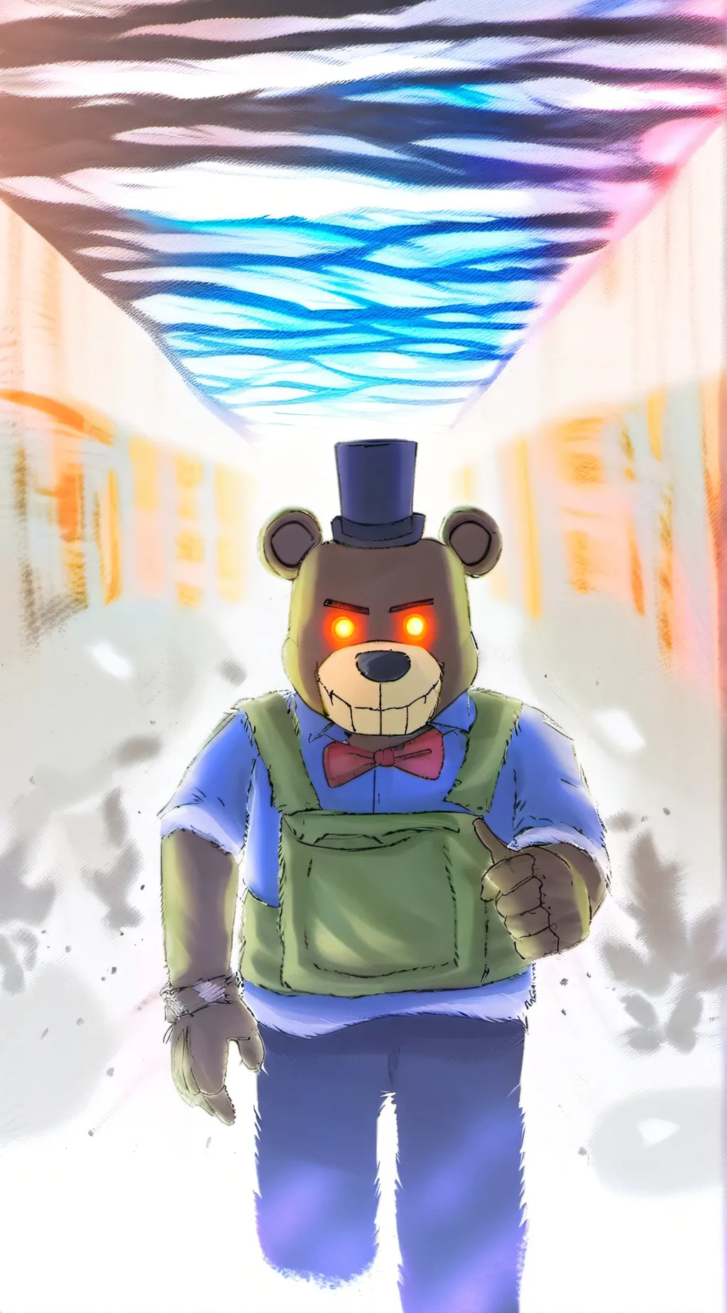 ai character:  Freddy' fazbear background