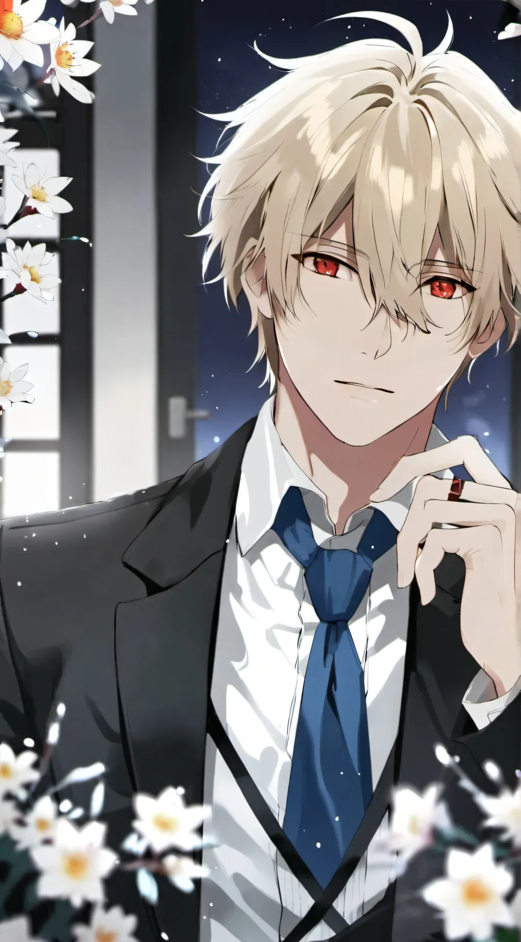 ai character: bakugo  background