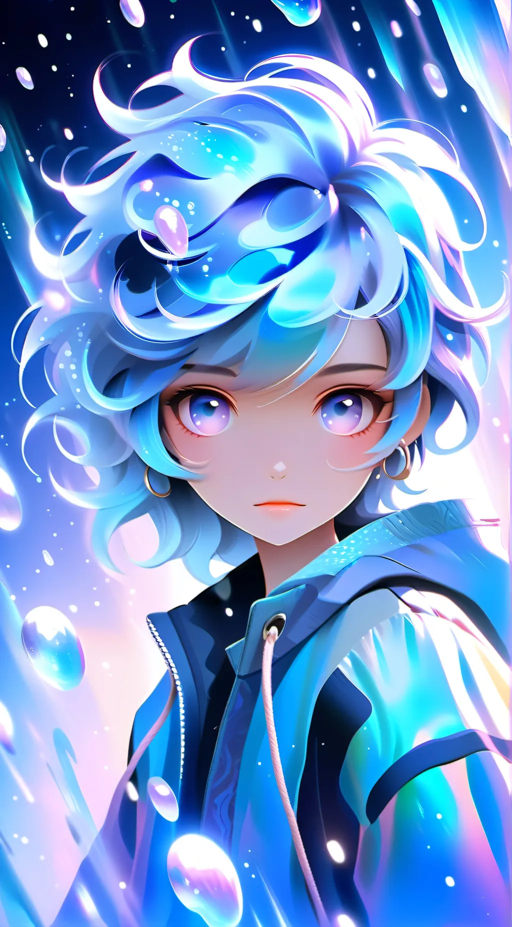 ai character: Face background