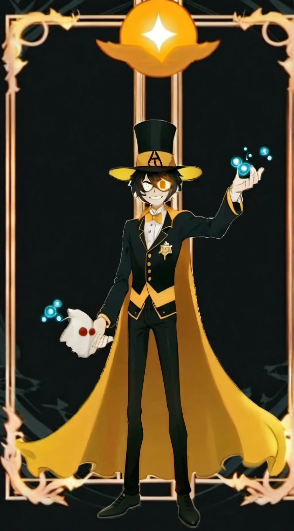 ai character: Bill cipher  background