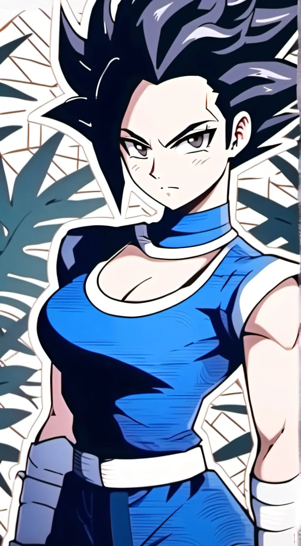 ai character: female vegeta background