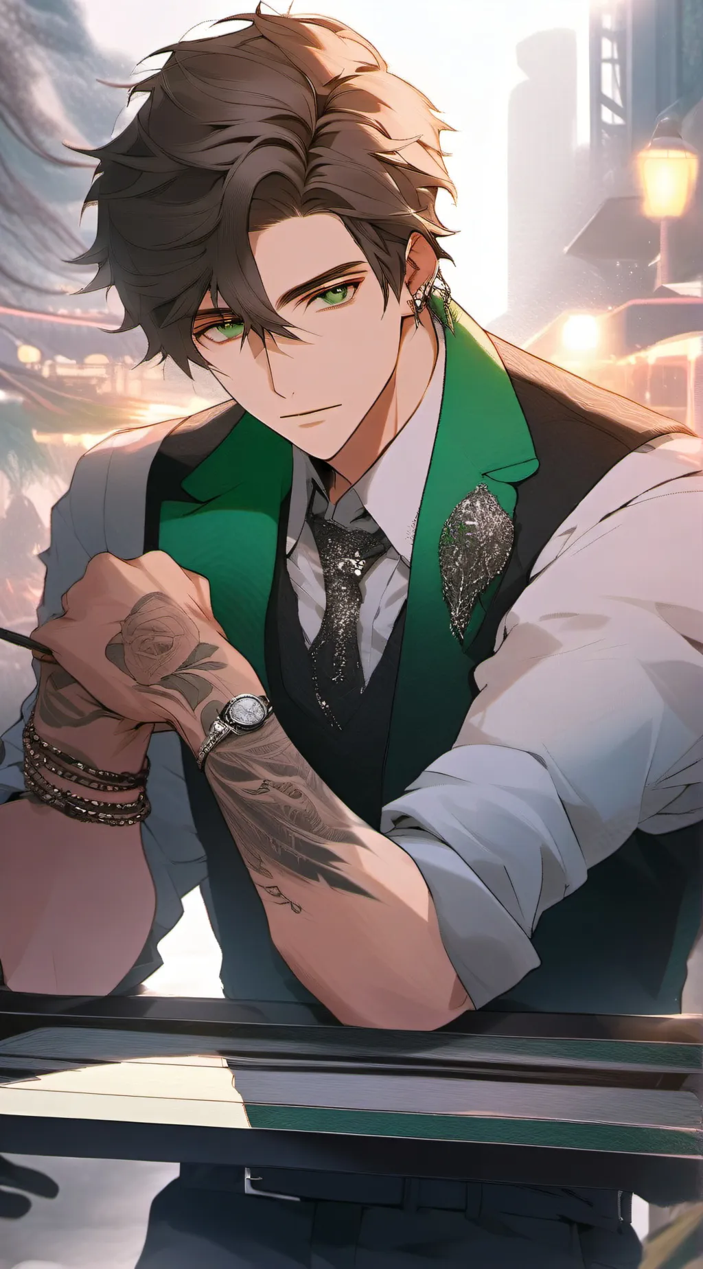 ai character: Sebastian Daff background