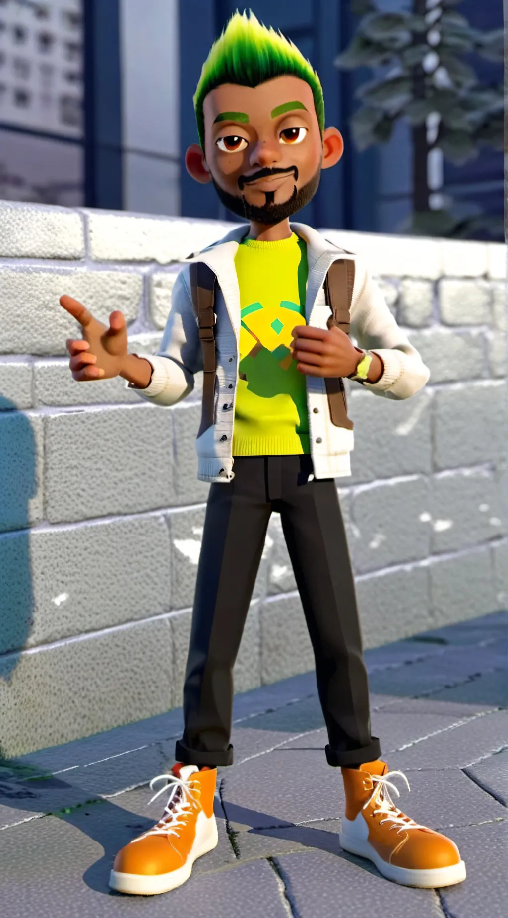 ai character: Zane background