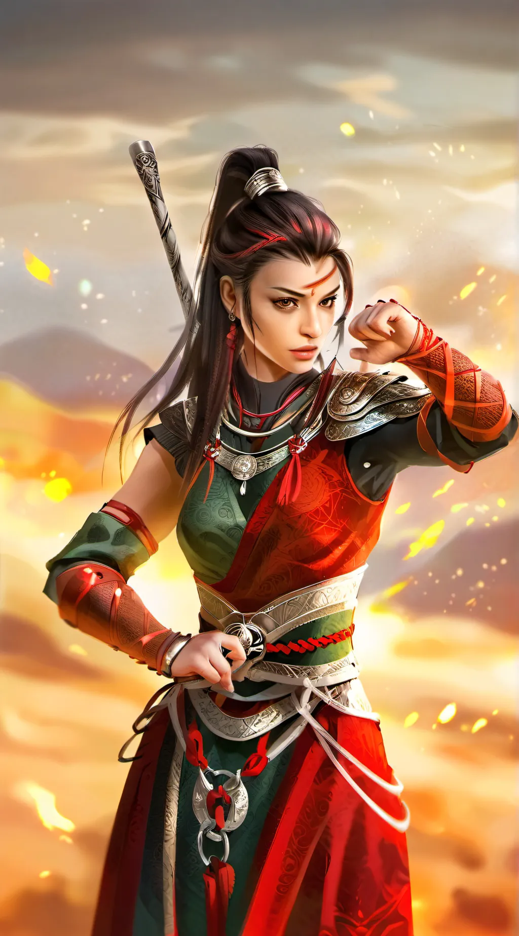 ai character: Pirena  background