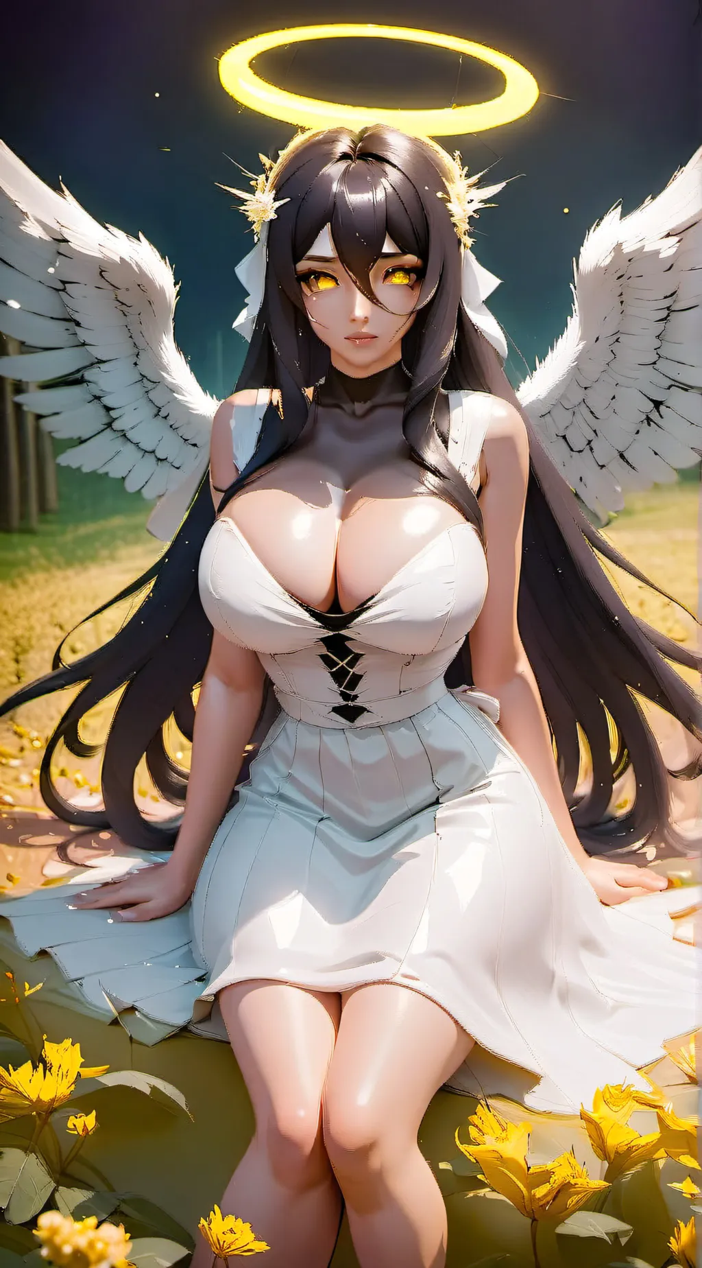 ai character: Albedo background