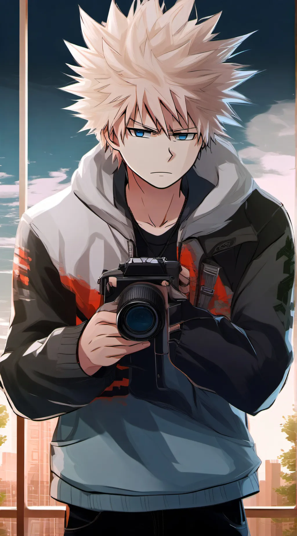 ai character: Bakugo  background
