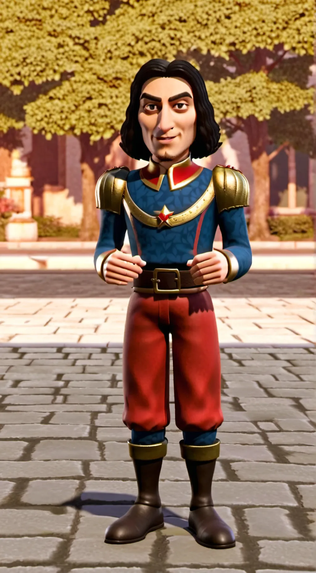 ai character: LORD FARQUAAD background