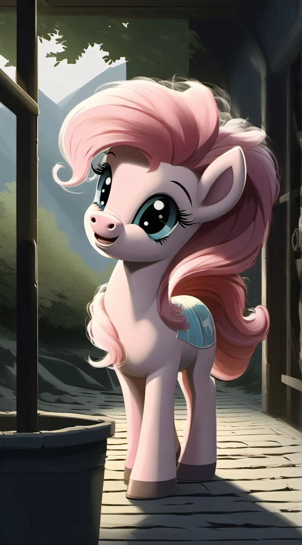 ai character: pinkie pie  background