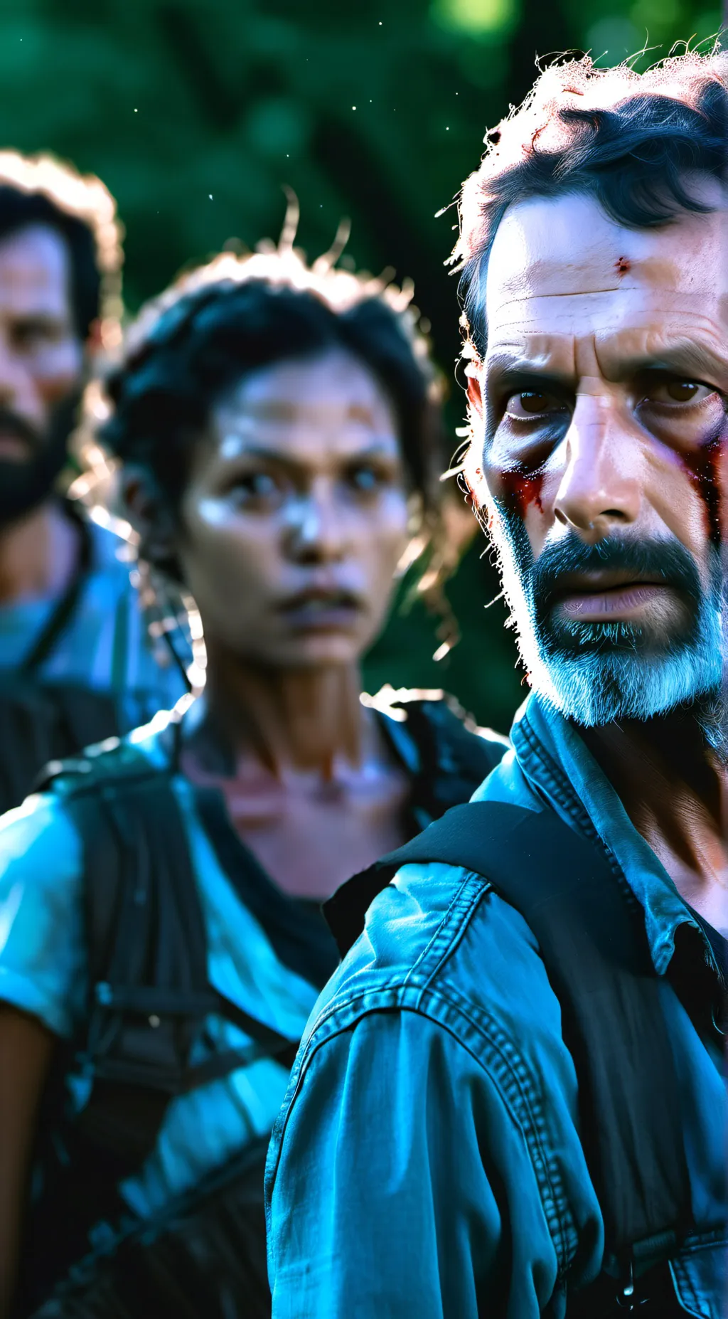 ai character: The walking dead background