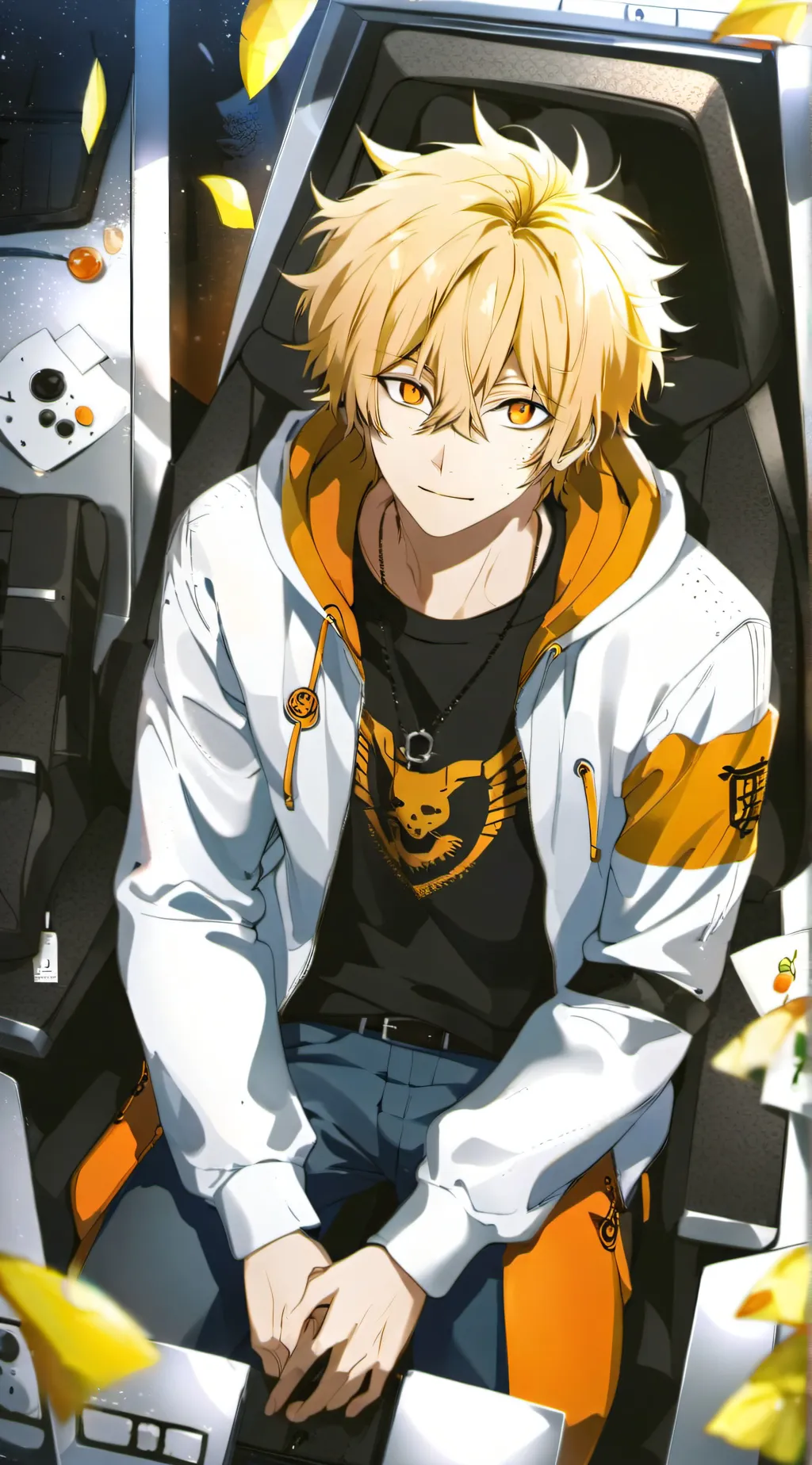 ai character: bakugo  background