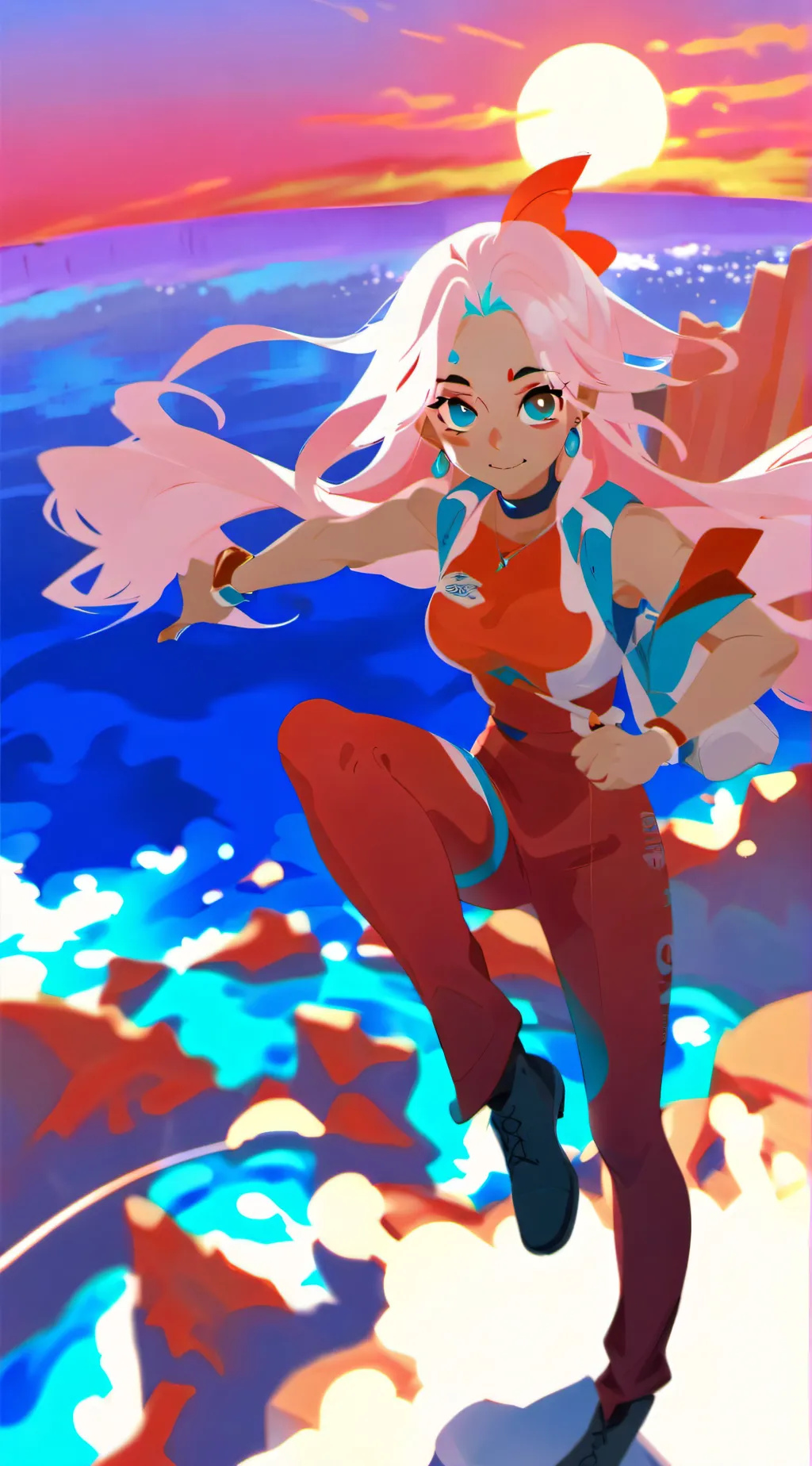 ai character: Rose background