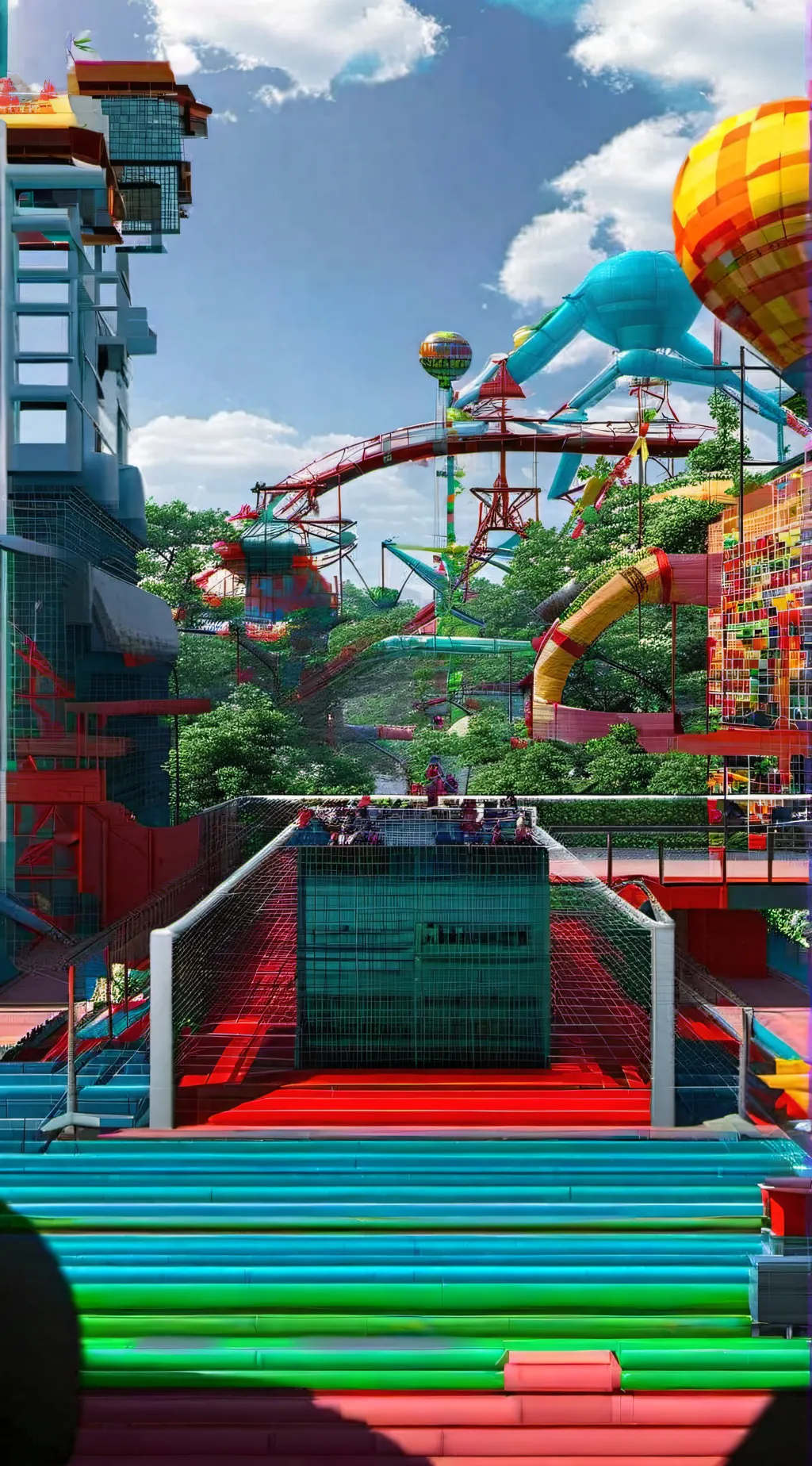 ai character: PBS Kids ThemePark background