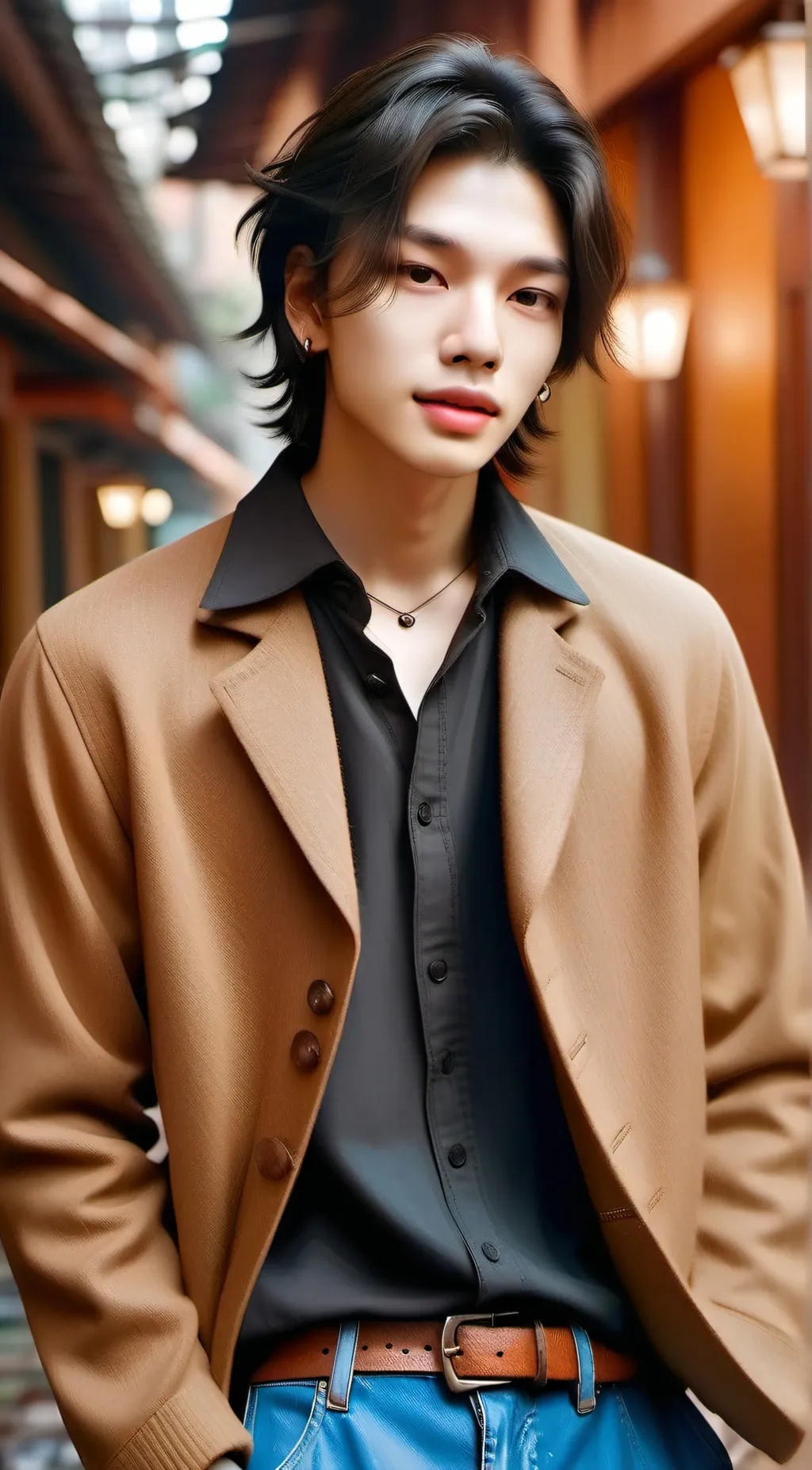 ai character: Hyunjin background