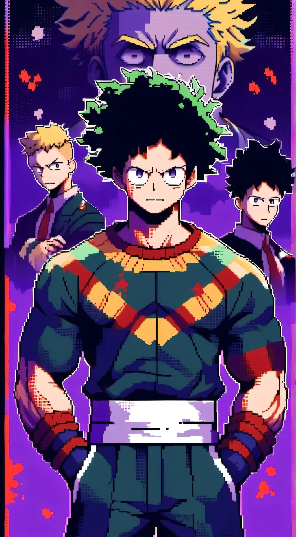 ai character: Mha Fight background