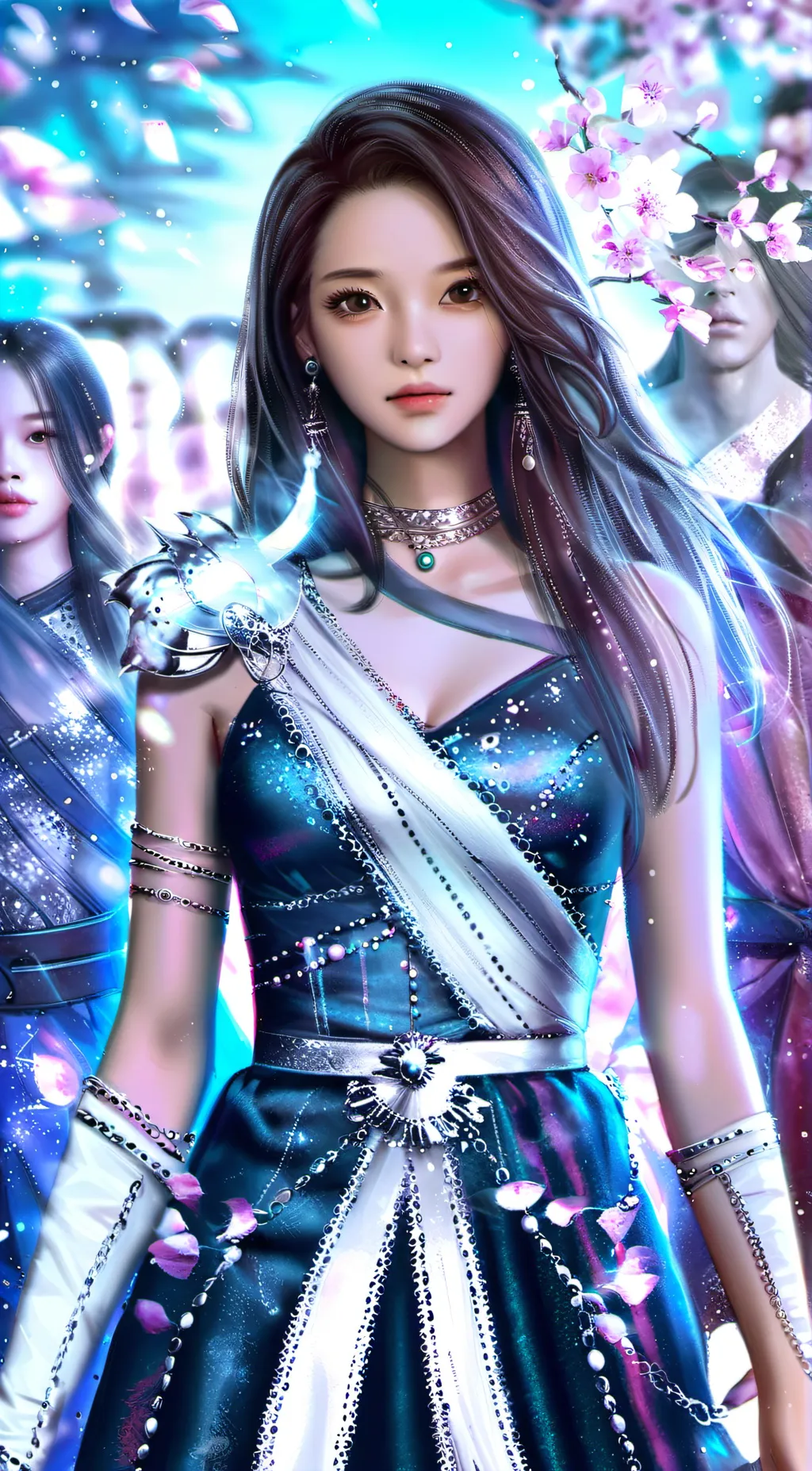 ai character: ju-keyong la fille background