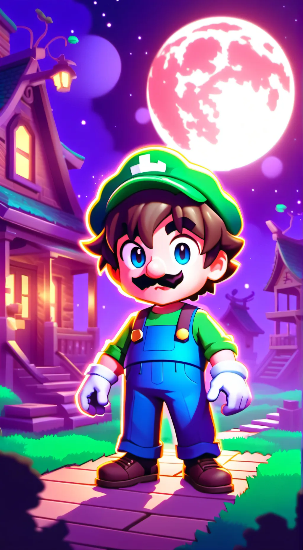 ai character: Luigi background